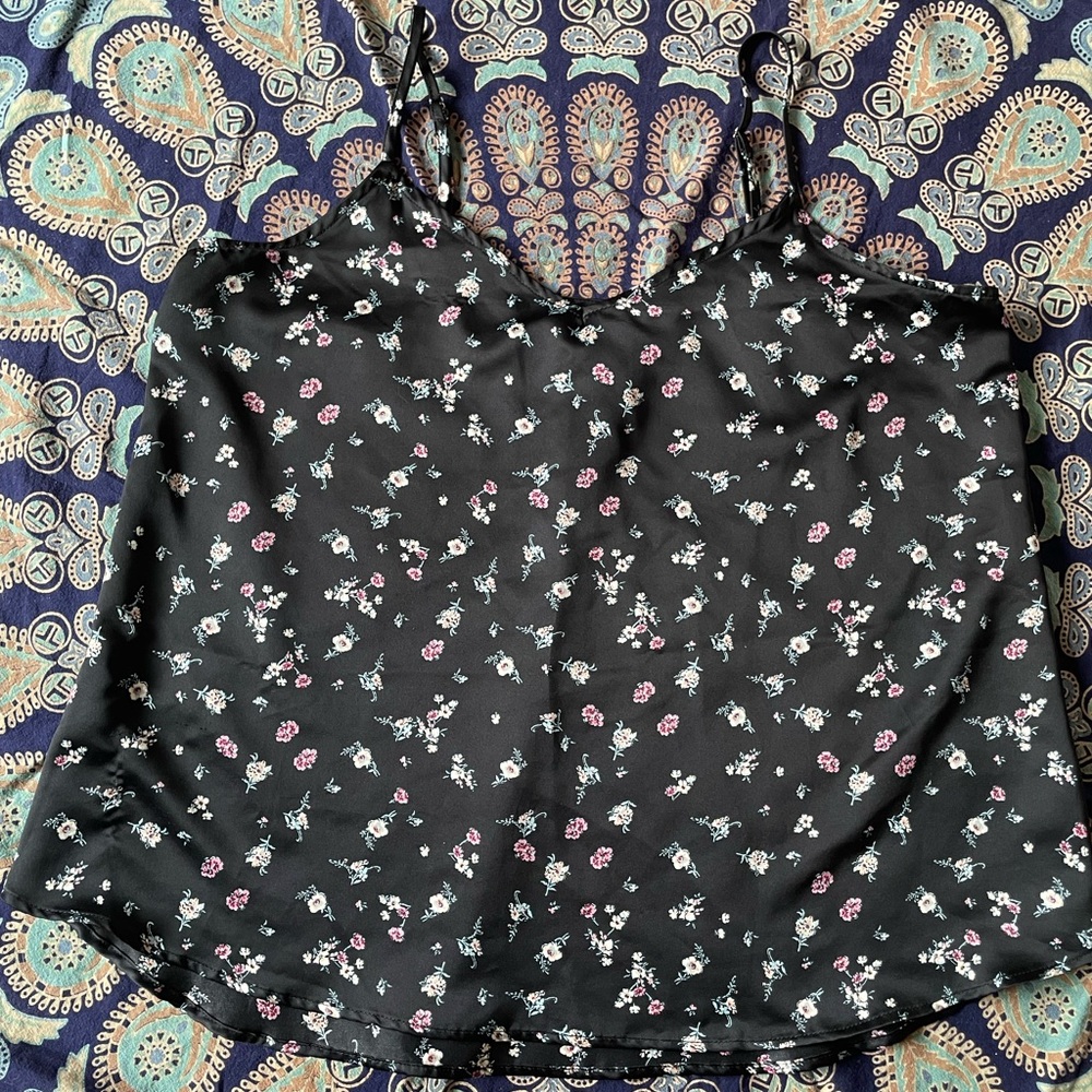 New black floral top